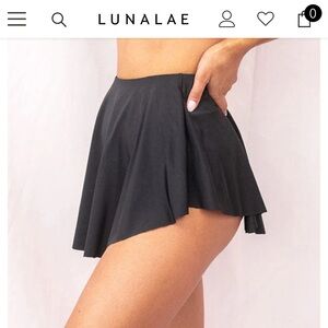 Lunalae FREE FLOW SKORT - HIGH WAIST BOTTOMS BLACK